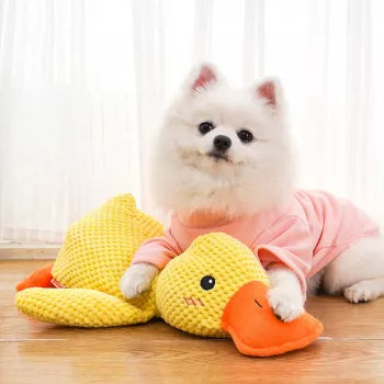 Plush Duck Dog Chew Toy