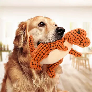 Interactive Dinosaur Plush Chew Toy for Dogs and Cats – Soft & Durable