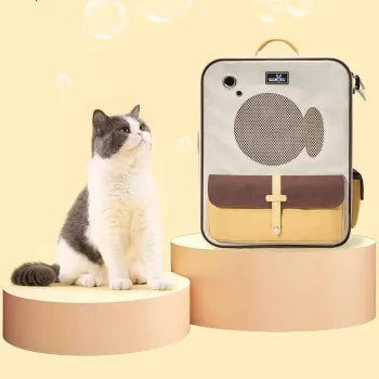 Breathable Mesh Pet Backpack for Dogs and Cats