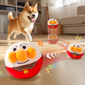Interactive Plush Jumping Ball Dog Toy – USB Rechargeable Training Toy for Dogs