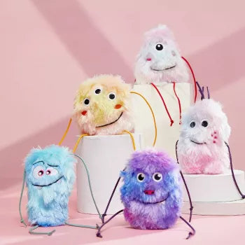 Plush Monster Cat & Dog Toy – Bite-Resistant, Squeaky, and Fun