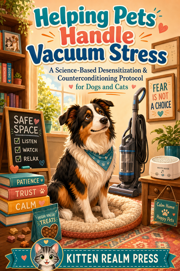 Helping Pets Handle Vacuum Stress: A Science-Based Desensitization & Counterconditioning Protocol for Dogs and Cats