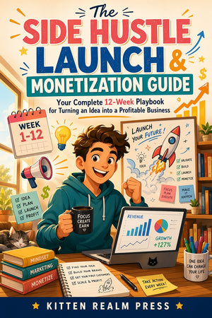 The Side Hustle Launch & Monetization Guide — A Complete 12-Week Playbook With 17 Action-Driven Chapters, 8 Printable Templates, and a Day-by-Day Launch Timeline for Turning a Validated Idea into a Profitable Business