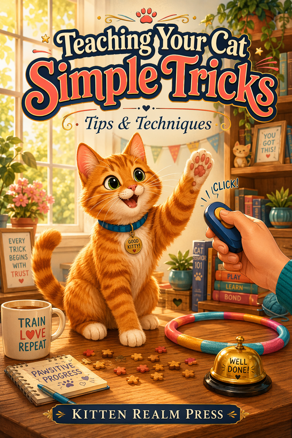 Teaching Your Cat Simple Tricks: Tips & Techniques — A Complete Positive Reinforcement Guide to Clicker Training Your Cat, From Sit and High Five to Recall and Agility