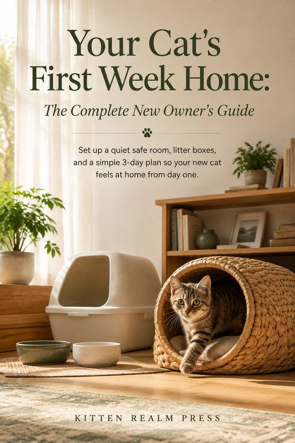 Preparing Your Home for a New Cat: First-Week Checklist