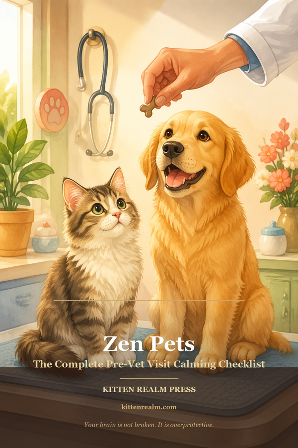 Zen Pets: The Complete Fear Free Vet Visit Guide — A Science-Backed AAFP/AAHA Protocol for Carrier Training, Pre-Visit Medication, Waiting Room Strategy, and Low-Stress Cooperative Care for Dogs and Cats