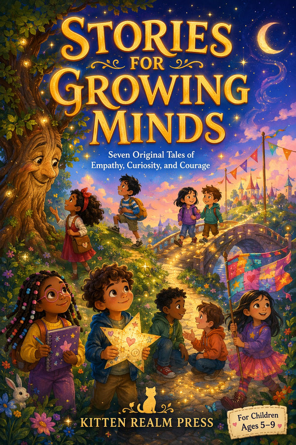 Stories for Growing Minds: Seven Original Tales of Empathy, Curiosity, and Courage — A Social-Emotional Learning Storybook for Children Ages 5–9 | Discussion Questions & Activities Aligned with CASEL Core Competencies
