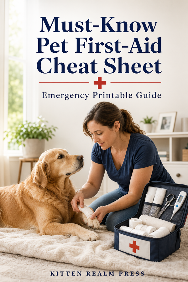 Must-Know Pet First-Aid Cheat Sheet: Emergency Printable Guide — Your Rapid-Reference Resource for Life-Saving Pre-Veterinary Emergency Care
